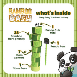 Bamboo Bash 2-8 Player Panda Dexterity Game  -
