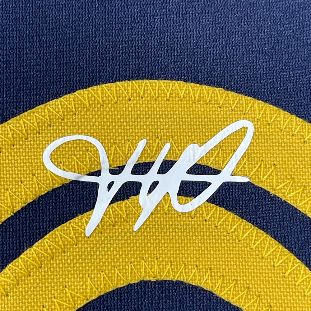 Framed Facsimile Autographed Kylian Mbappe 35x39 France Blue World Cup Reprint Laser Auto Soccer Jersey (ONLINE ORDER ONLY)