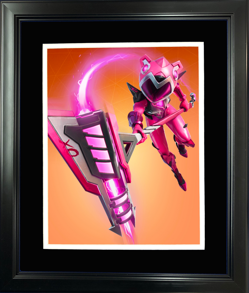 Framed Mecha Cuddle Master Legendary Fortnite Skin 11"x14" Video Game Photo (ONLINE ORDER ONLY)