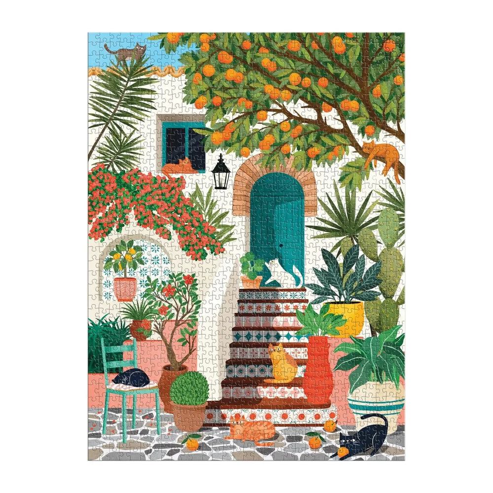 Mediterranean Cats 1000 Piece Jigsaw Puzzle Galison (ONLINE ORDER ONLY)