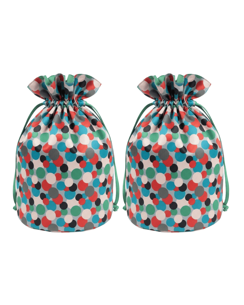 Medium Reversible Reusable Fabric Gift Bag | Polka Dots (ONLINE ORDER ONLY)