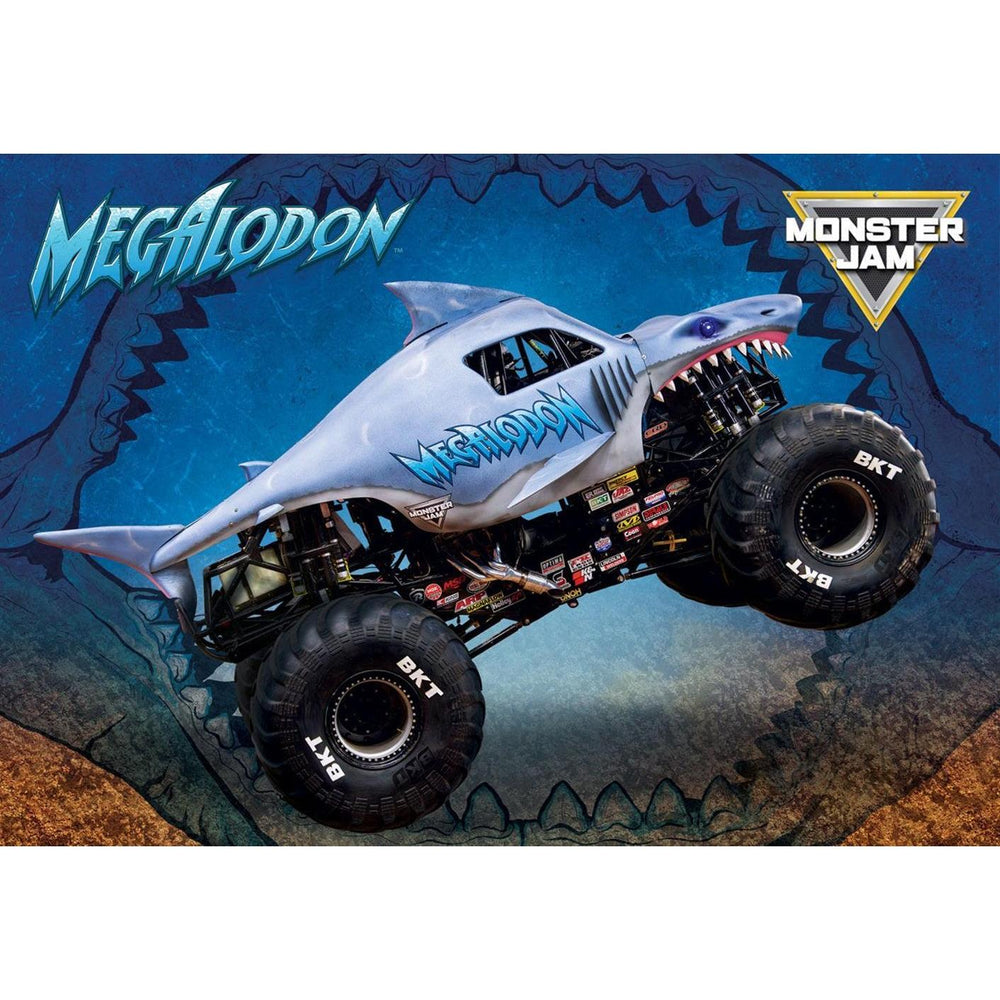 Megalodon Monster Jam Lunch Bag & 100 Piece Jigsaw Puzzle Eurographics (ONLINE ORDER ONLY)