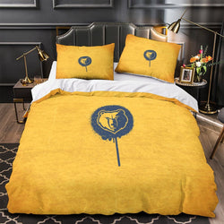 Memphis Grizzlies Bedding Set Duvet Cover Without Filler (Online Order Only)