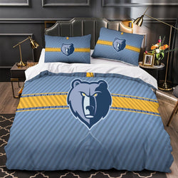 Memphis Grizzlies Bedding Set Duvet Cover Without Filler (Online Order Only)