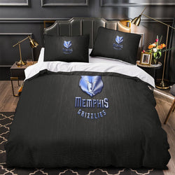 Memphis Grizzlies Bedding Set Duvet Cover Without Filler (Online Order Only)
