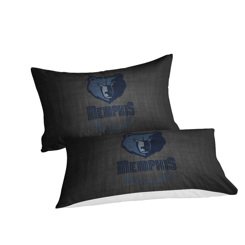 Memphis Grizzlies Bedding Set Duvet Cover Without Filler (Online Order Only)