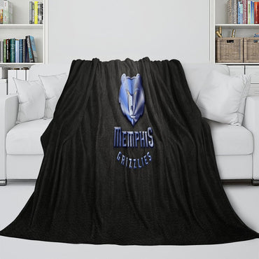 Memphis Grizzlies Blanket Flannel Fleece Throw Room Decoration (Online Order Only)