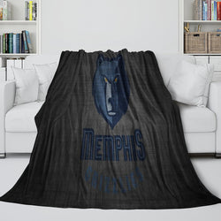 Memphis Grizzlies Blanket Flannel Fleece Throw Room Decoration (Online Order Only)
