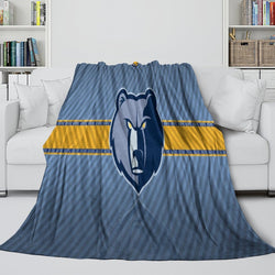 Memphis Grizzlies Blanket Flannel Fleece Throw Room Decoration (Online Order Only)