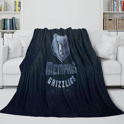 Memphis Grizzlies Blanket Flannel Fleece Throw Room Decoration (Online Order Only)
