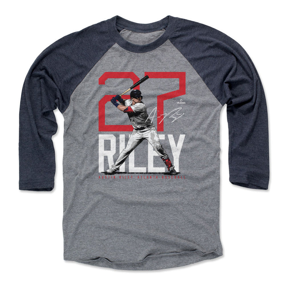 Austin Riley Atlanta Bold Number WHT
