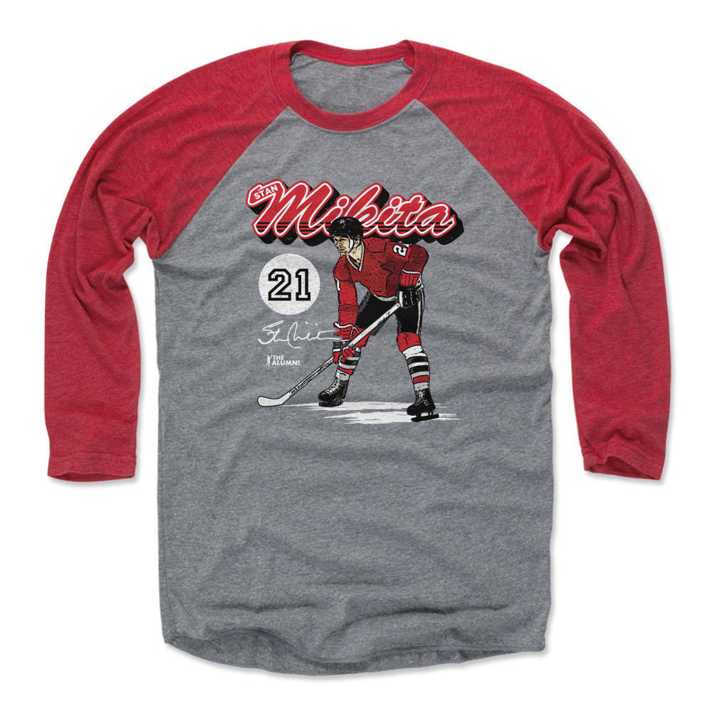 Stan Mikita Chicago Retro Script WHT (ONLINE ORDER ONLY)