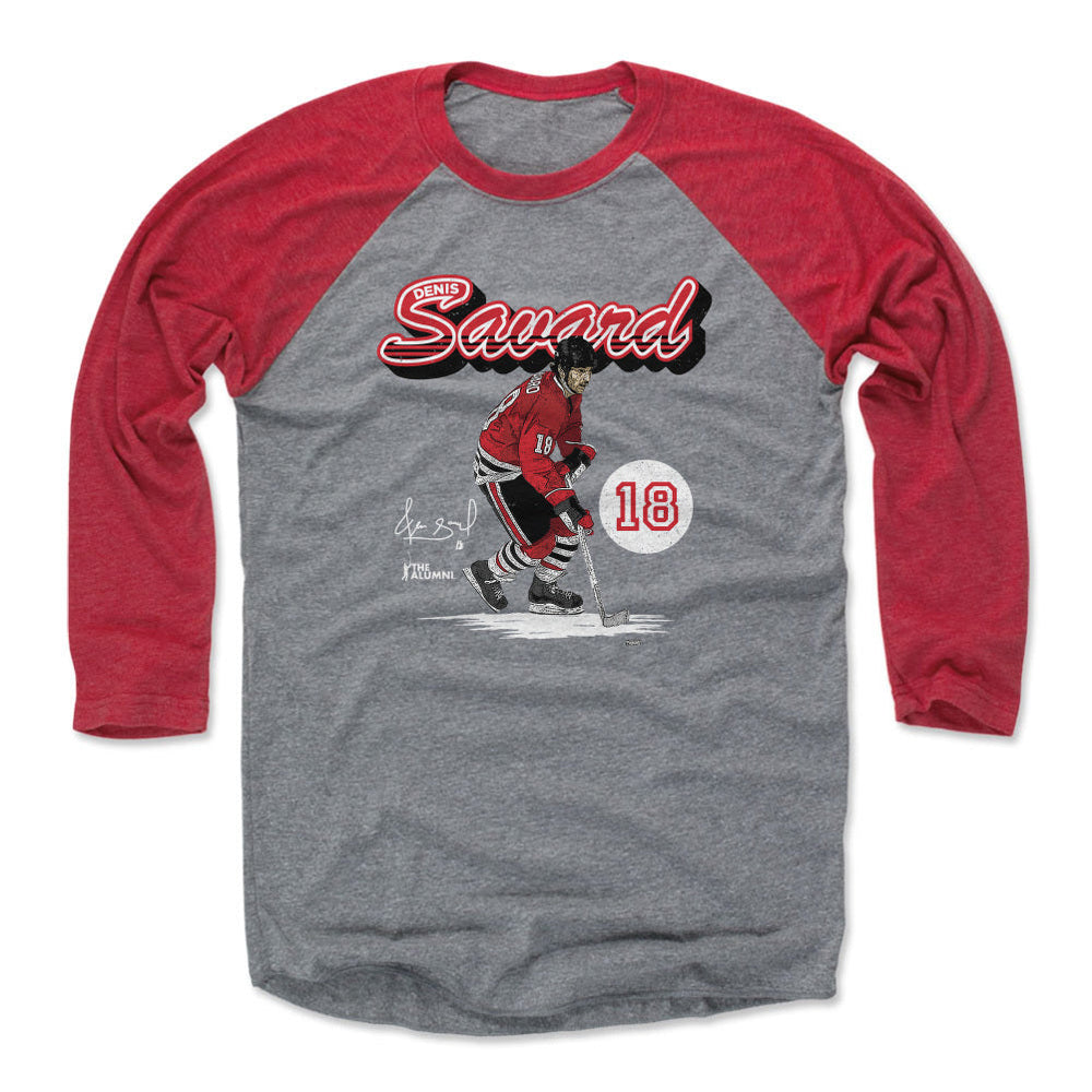 Denis Savard Chicago Retro Script WHT (ONLINE ORDER ONLY)