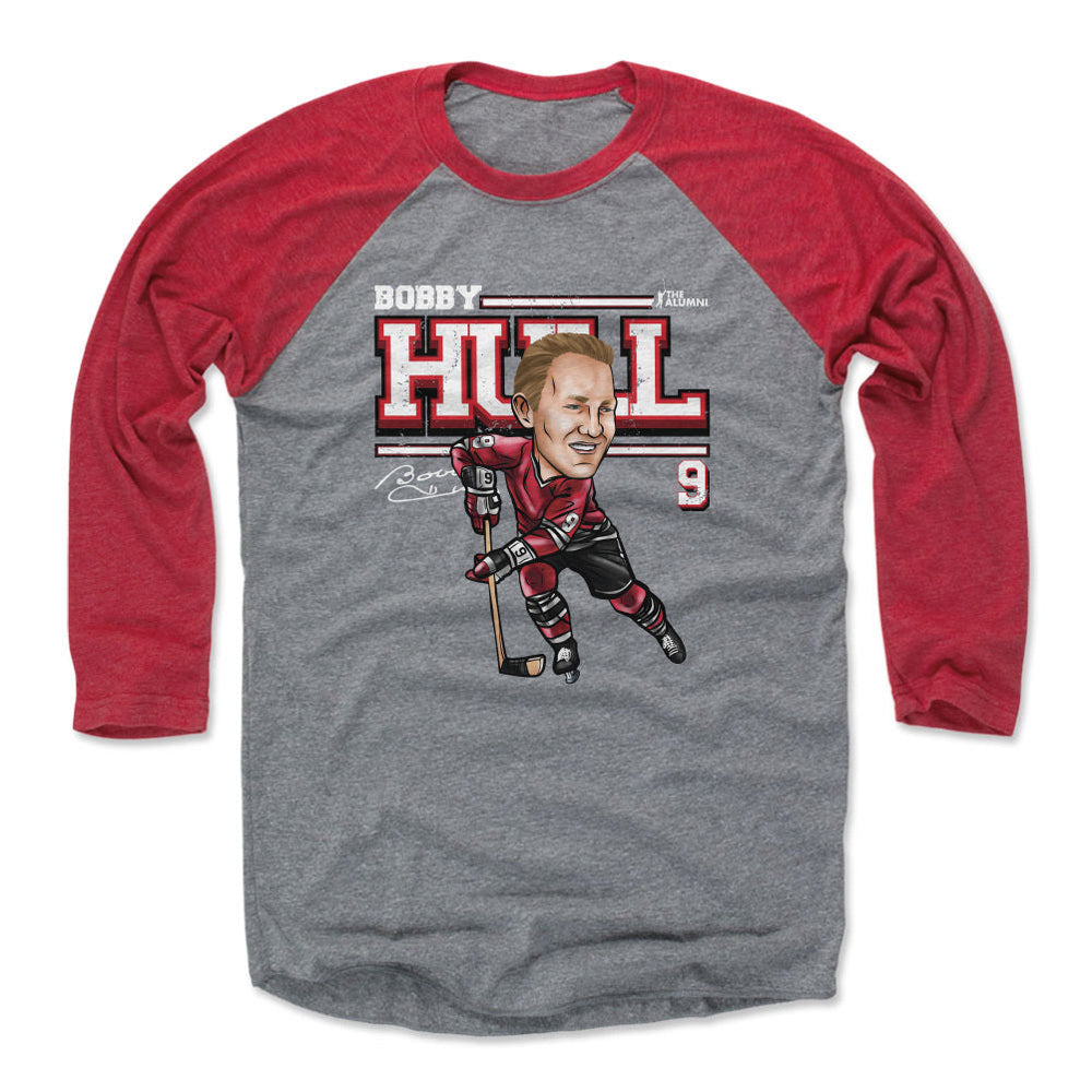 Bobby Hull Chicago Cartoon WHT (ONLINE ORDER ONLY)