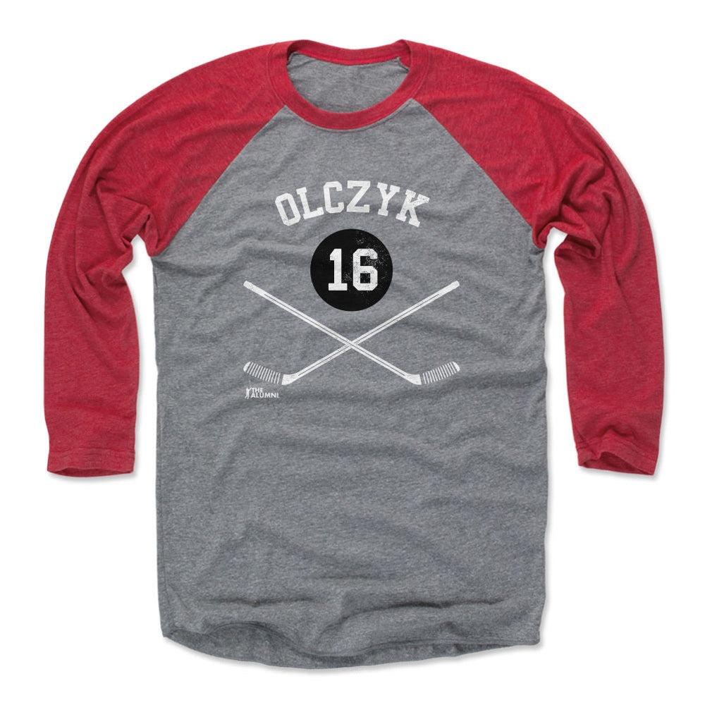 Eddie Olczyk Chicago 16 Sticks WHT (ONLINE ORDER ONLY)