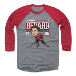 Connor Bedard Chicago Cartoon WHT (ONLINE ORDER ONLY)
