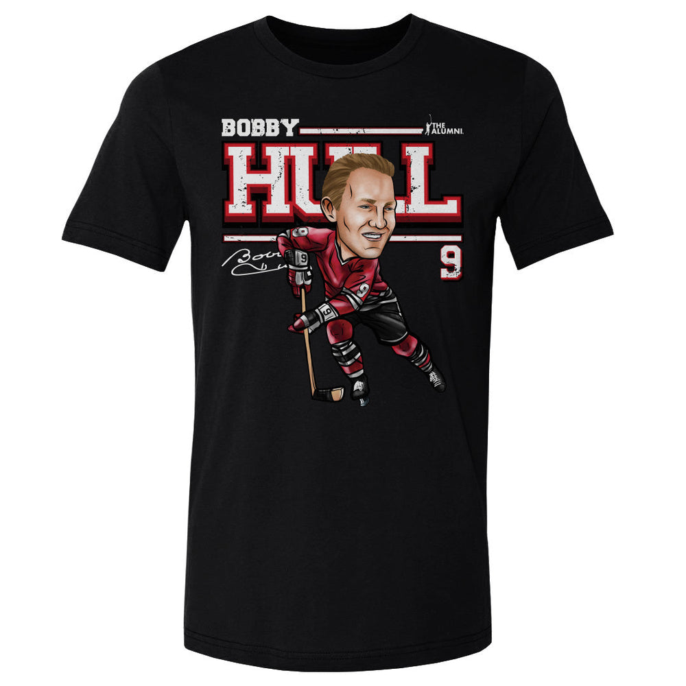Bobby Hull Chicago Cartoon WHT (ONLINE ORDER ONLY)
