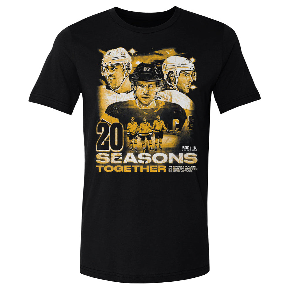 Sidney Crosby Kris Letang & Evgeni Malkin Pittsburgh 20 Seasons WHT (ONLINE ORDER ONLY)