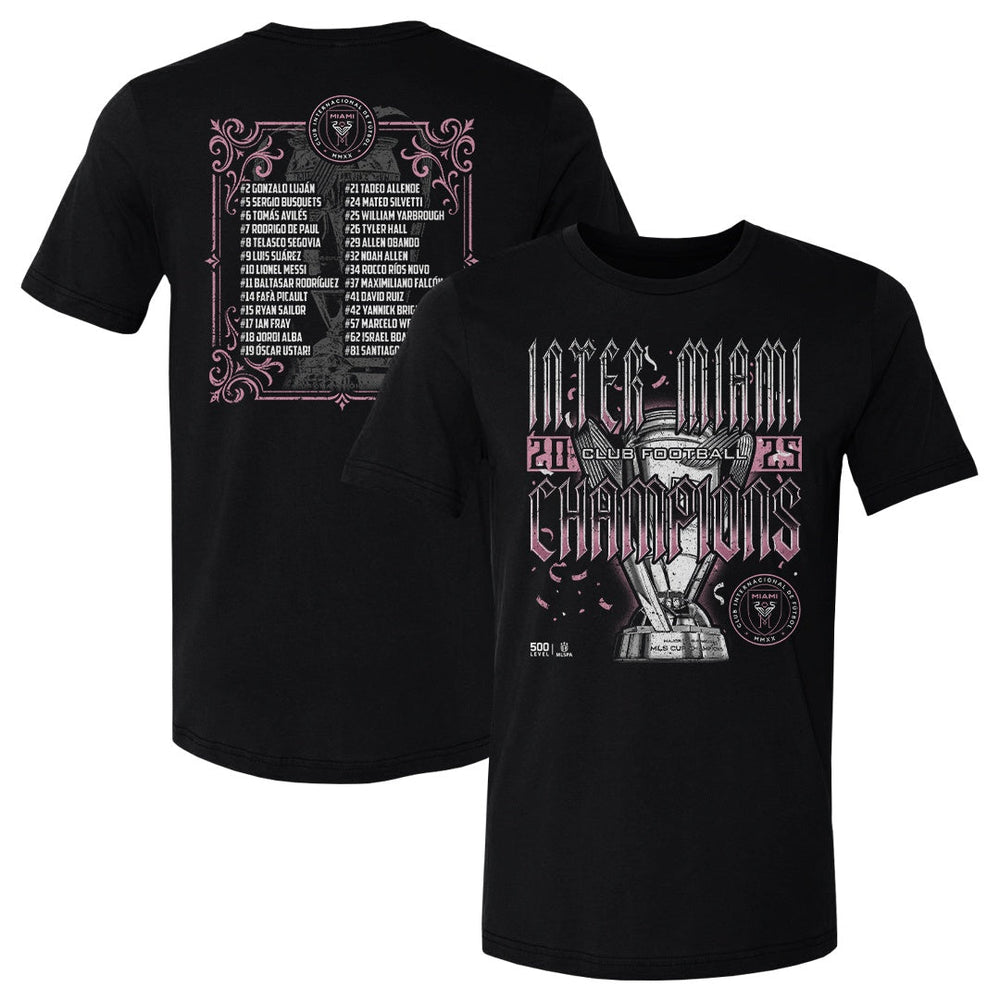 Inter Miami CF 2025 MLS Cup Champions Roster F&B WHT (ONLINE ORDER ONLY)