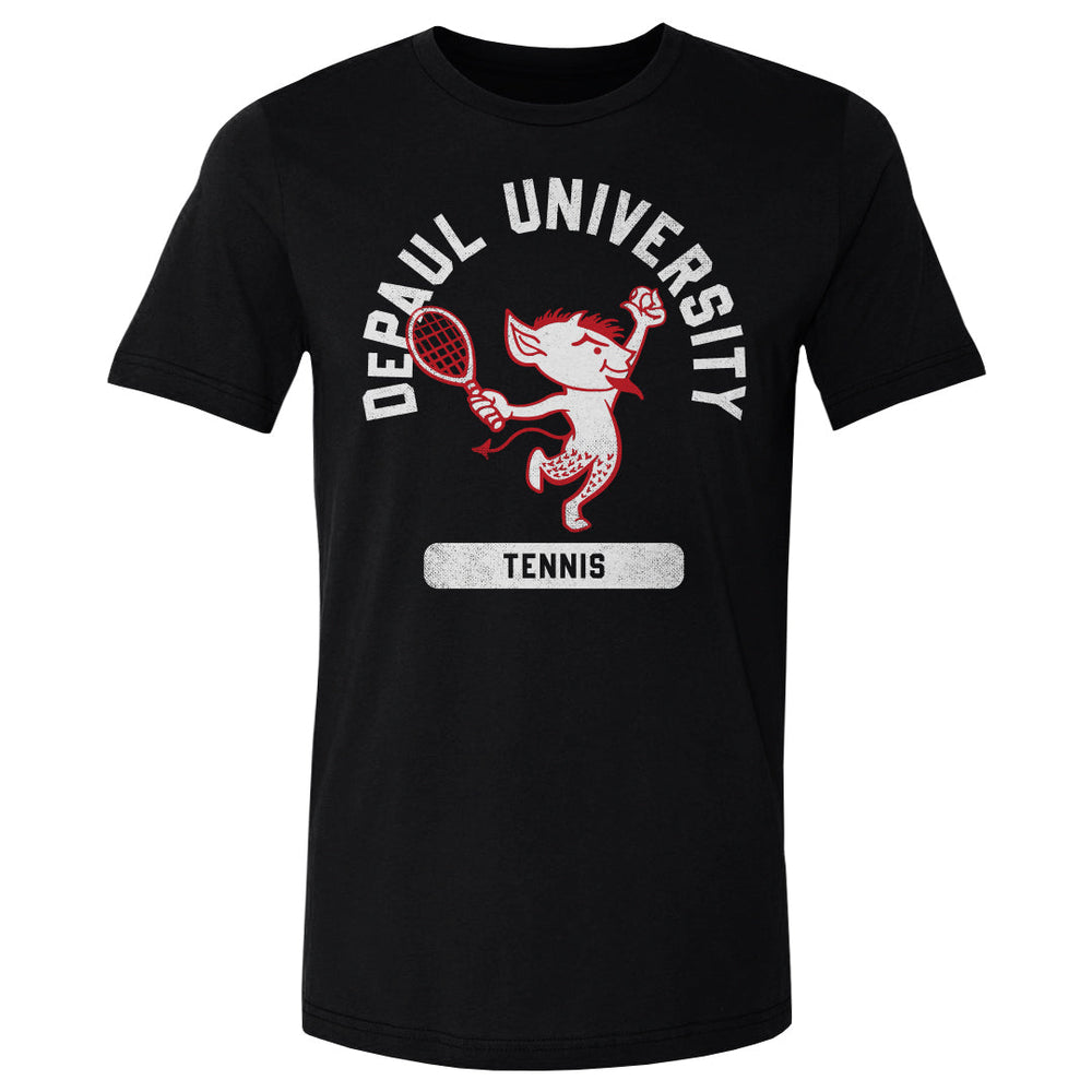DePaul Blue Demons Mascot Tennis WHT (ONLINE ORDER ONLY)