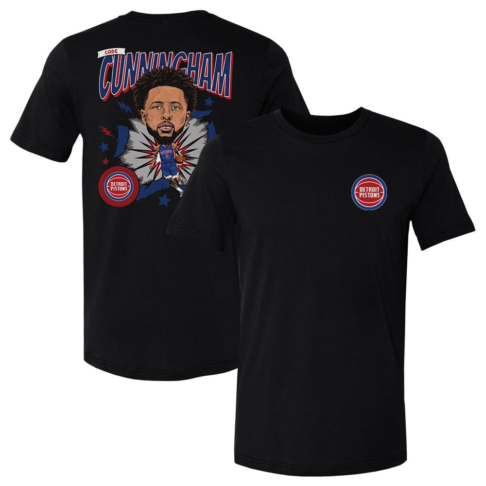 Cade Cunningham Detroit Pistons Caricature F&B WHT (ONLINE ORDER ONLY)