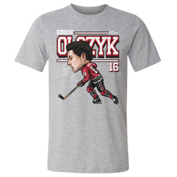 Eddie Olczyk Chicago Cartoon WHT (ONLINE ORDER ONLY)