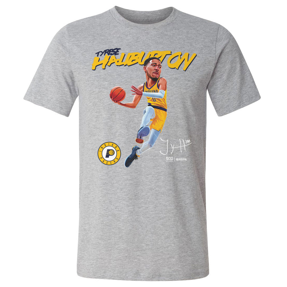 Tyrese Haliburton Indiana Pacers Caricature WHT (ONLINE ORDER ONLY)