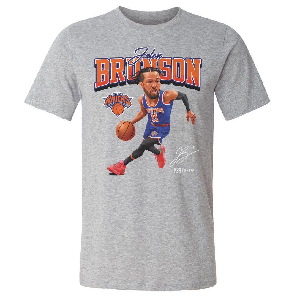 Jalen Brunson New York Knicks Caricature WHT