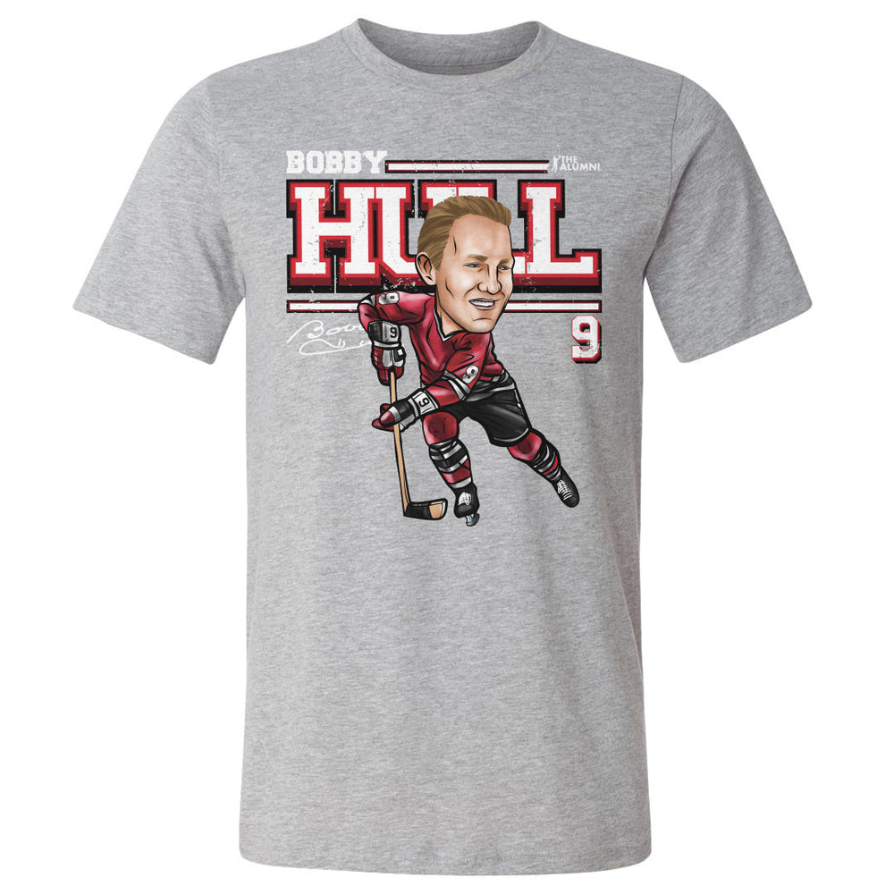 Bobby Hull Chicago Cartoon WHT (ONLINE ORDER ONLY)