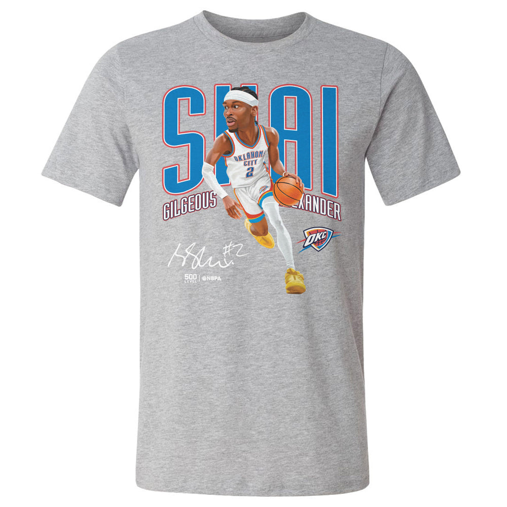 Shai Gilgeous-Alexander Oklahoma City Thunder Caricature WHT (ONLINE ORDER ONLY)