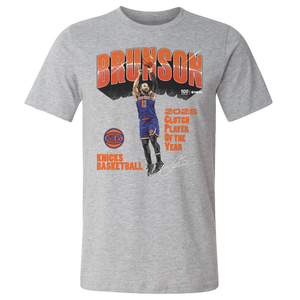 Jalen Brunson New York Knicks 2025 Clutch Player Of The Year WHT (ONLINE ORDER ONLY)