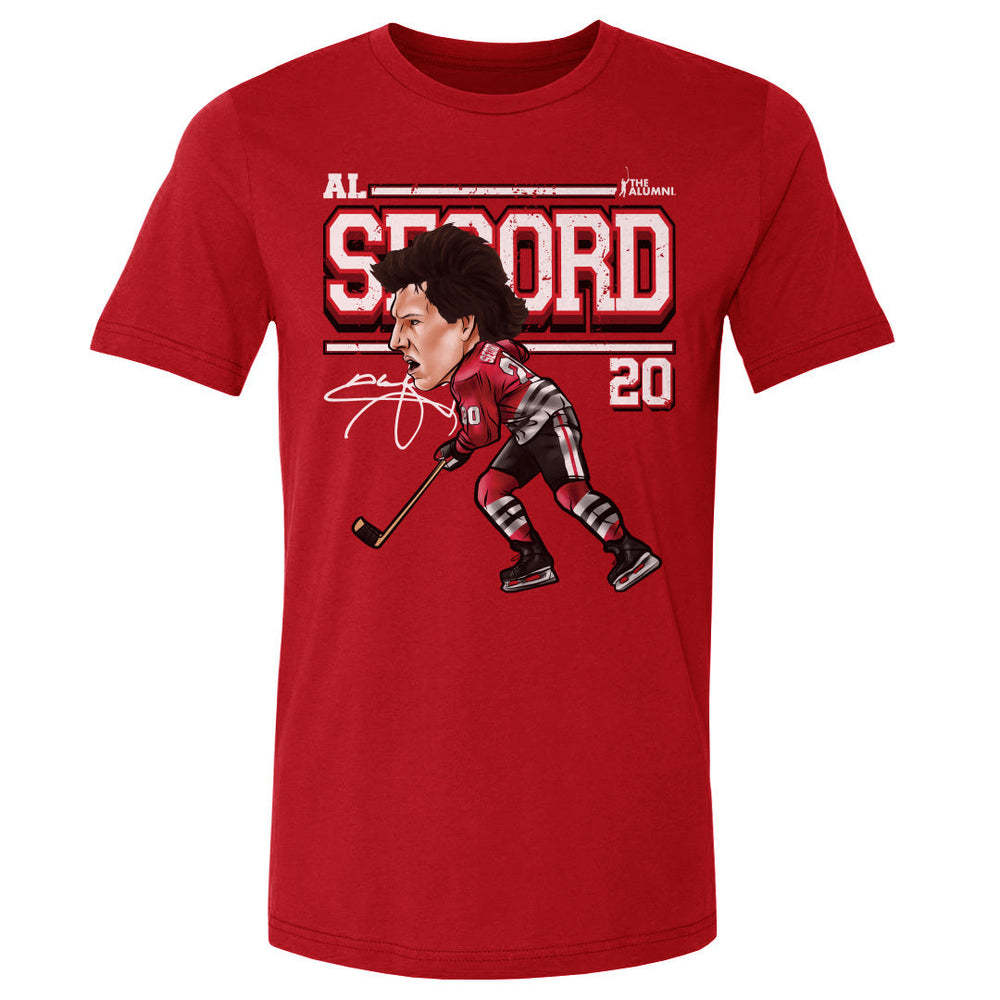 Al Secord Chicago Cartoon WHT (ONLINE ORDER ONLY)