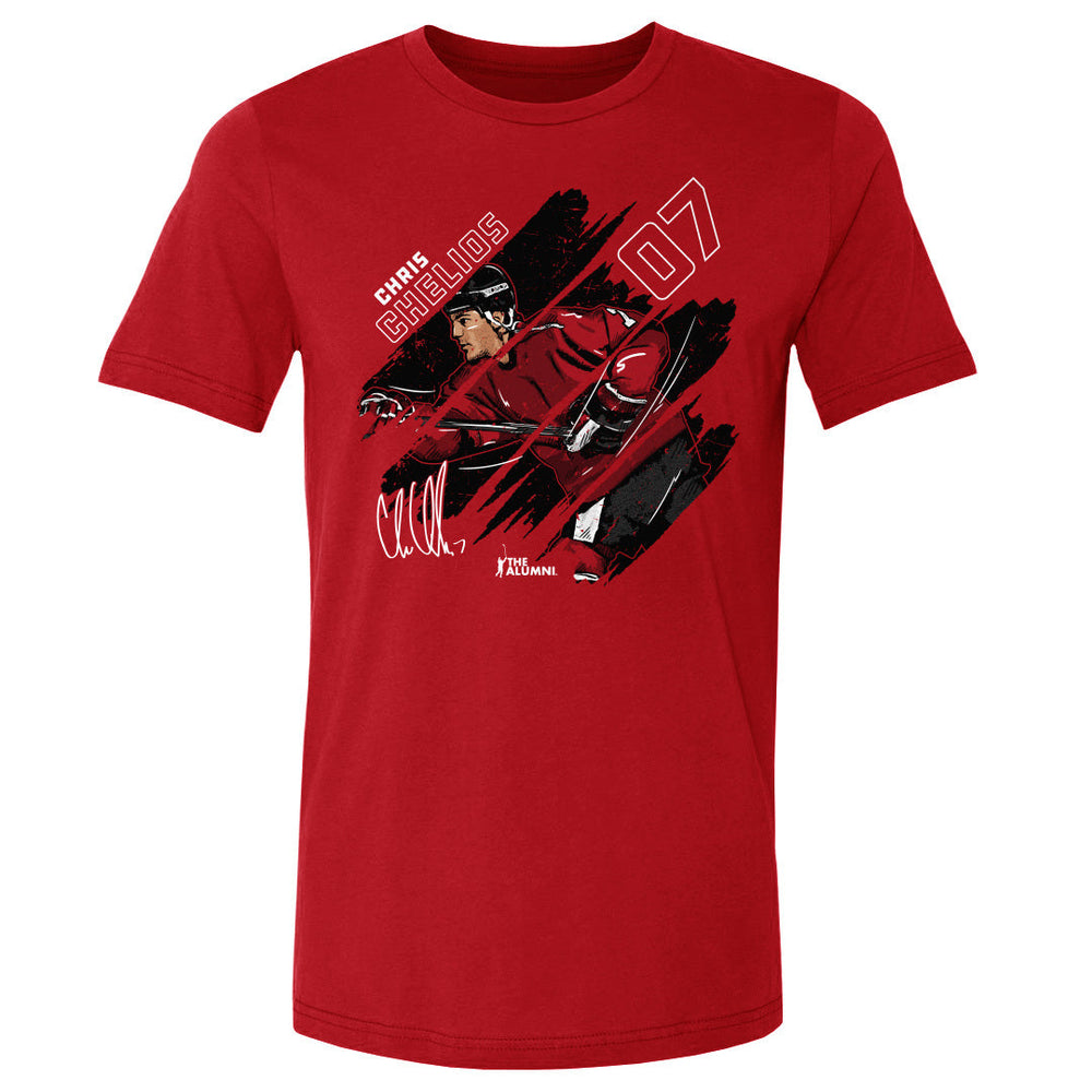Chris Chelios Stripes WHT (ONLINE ORDER ONLY)