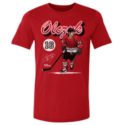 Eddie Olczyk Chicago Retro Script WHT (ONLINE ORDER ONLY)