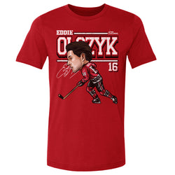 Eddie Olczyk Chicago Cartoon WHT (ONLINE ORDER ONLY)