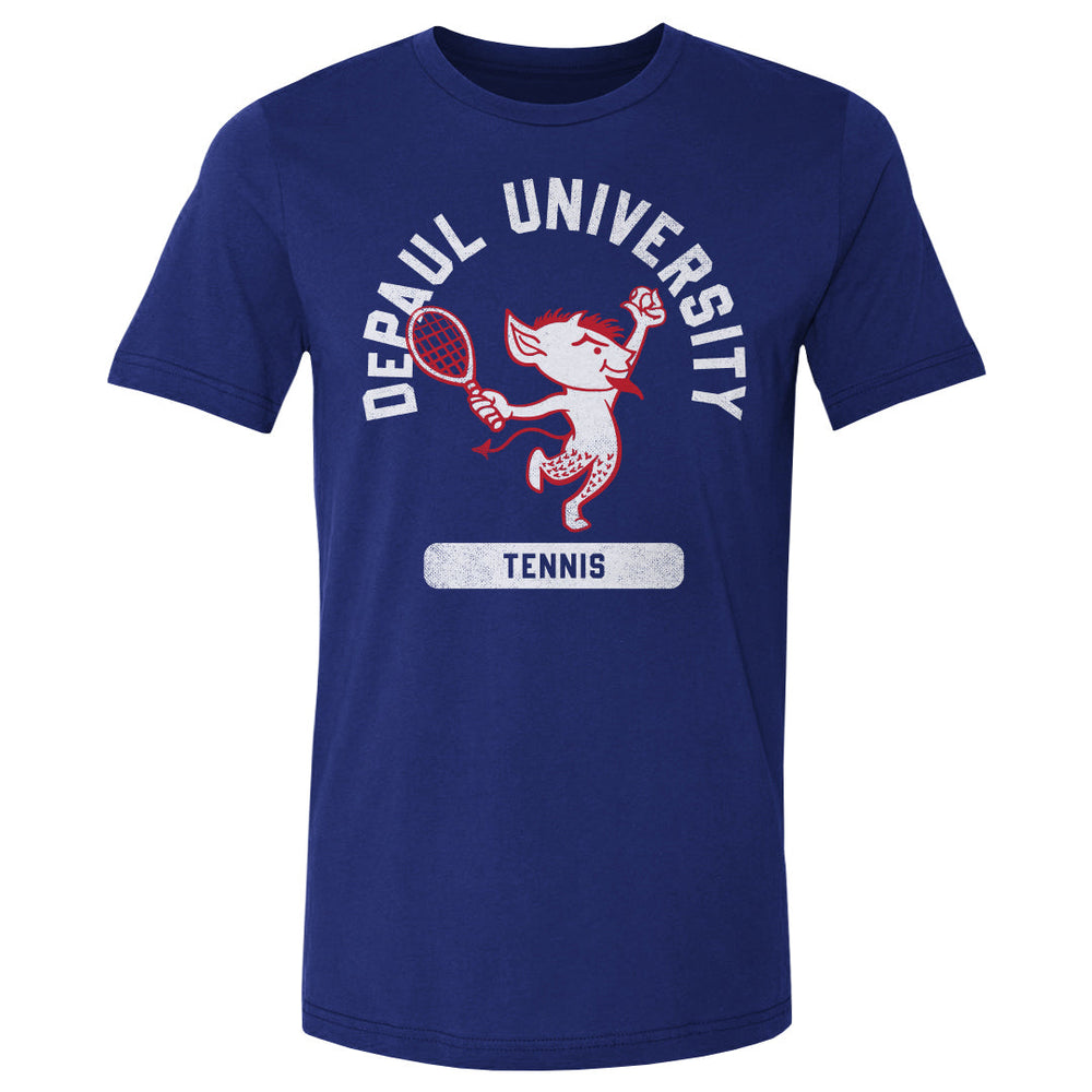 DePaul Blue Demons Mascot Tennis WHT (ONLINE ORDER ONLY)