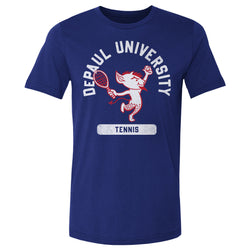 DePaul Blue Demons Mascot Tennis WHT (ONLINE ORDER ONLY)