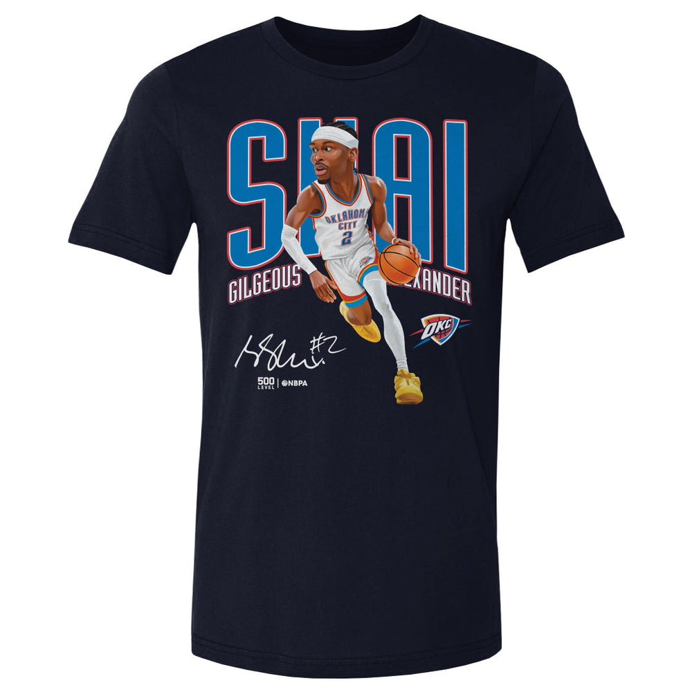 Shai Gilgeous-Alexander Oklahoma City Thunder Caricature WHT (ONLINE ORDER ONLY)