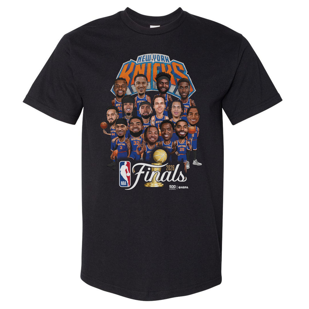 New York Knicks NBA Finals 2026 Caricature WHT