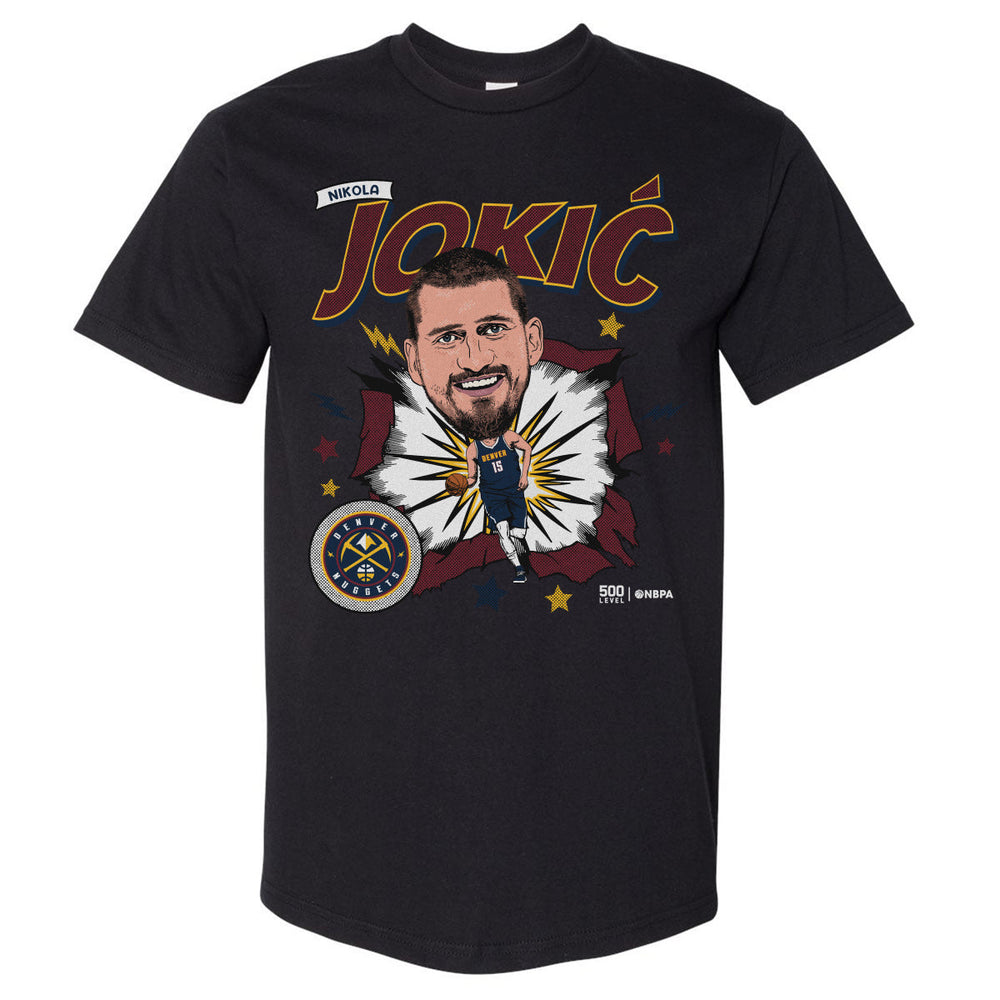 Nikola Jokic Denver Nuggets Caricature Retro WHT (ONLINE ORDER ONLY)