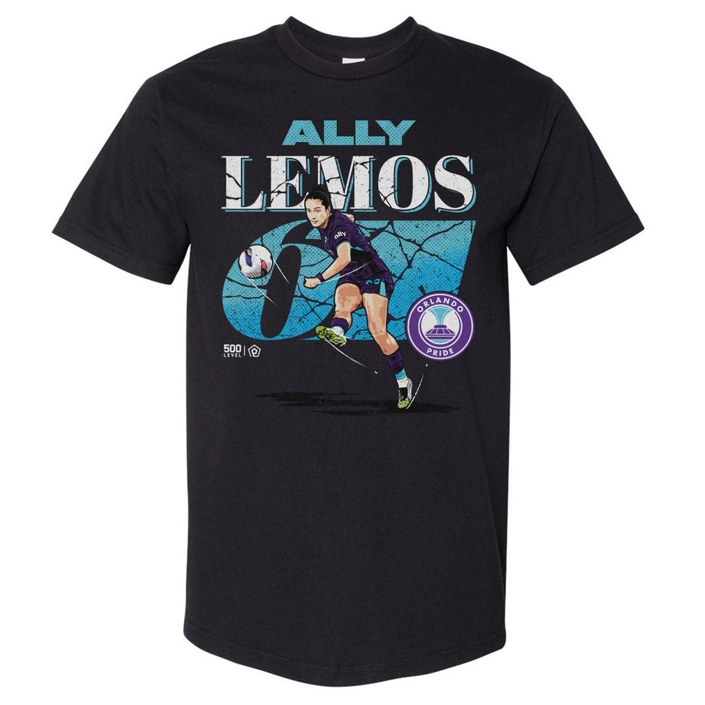 Ally Lemos Orlando Pride Cracked Number WHT (ONLINE ORDER ONLY)
