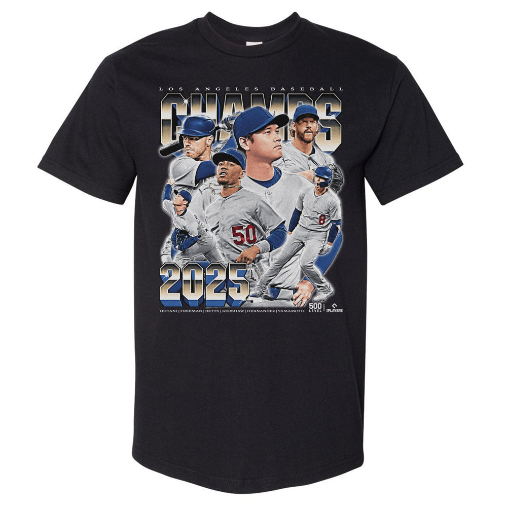 Los Angeles D Baseball 2025 Champs Vintage WHT (ONLINE ORDER ONLY)