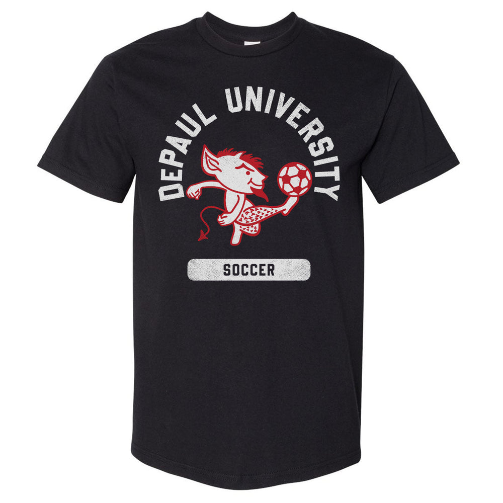 DePaul Blue Demons Mascot Soccer WHT