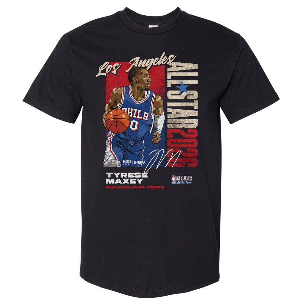 Tyrese Maxey Philadelphia 76ers 2026 NBA All-Star Vertical WHT (ONLINE ORDER ONLY)