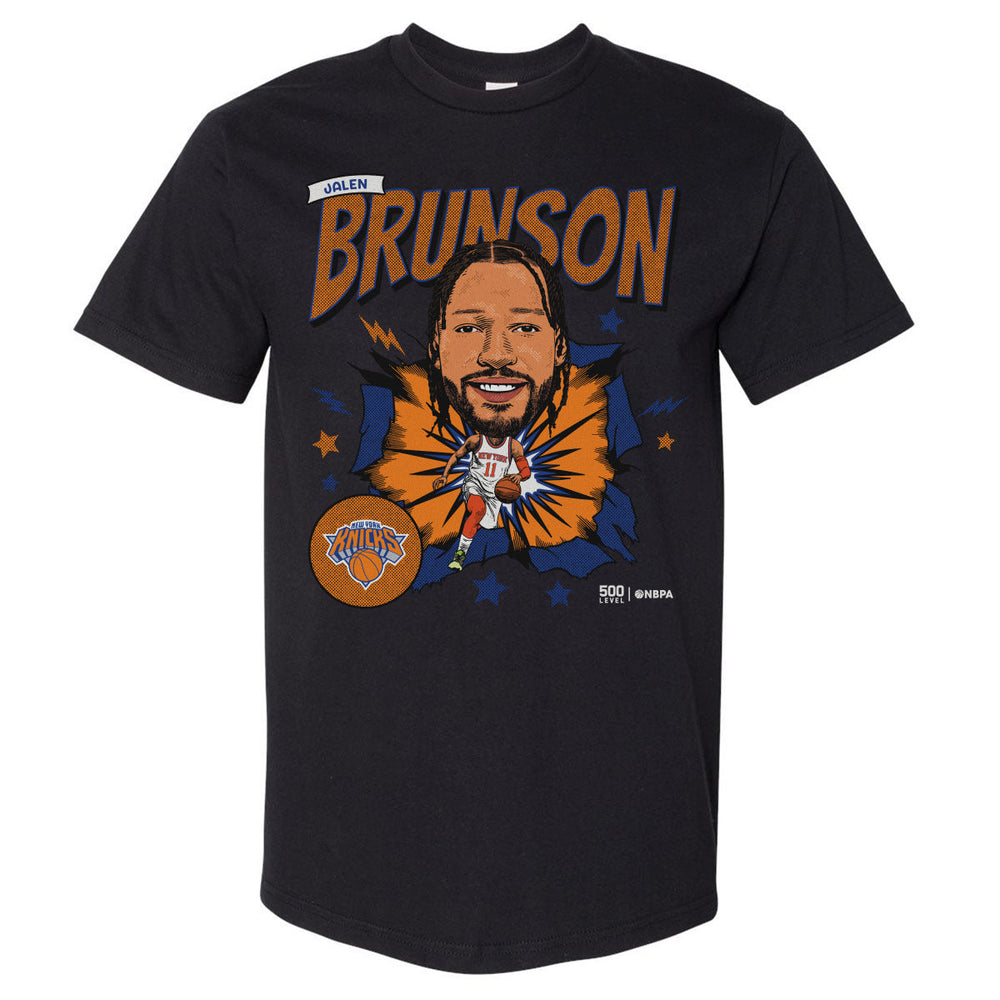 Jalen Brunson New York Knicks Caricature Retro WHT (ONLINE ORDER ONLY)
