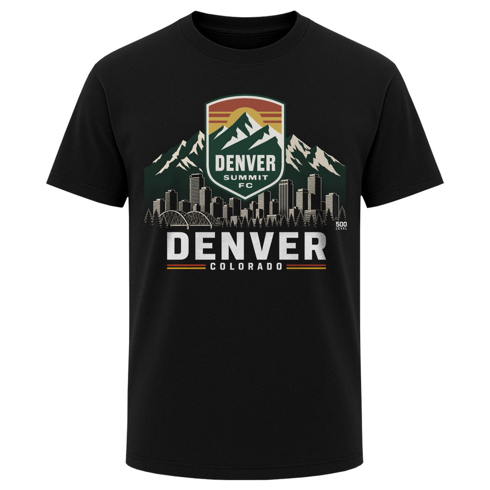 Denver Summit FC Skyline Logo WHT (ONLINE ORDER ONLY)