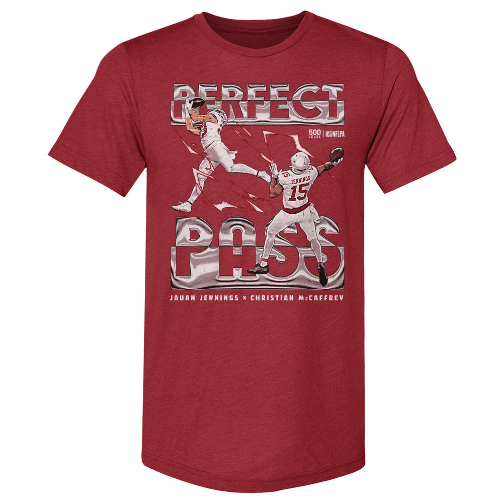 Jauan Jennings & Christian McCaffrey San Francisco Perfect Pass WHT (ONLINE ORDER ONLY)