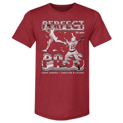 Jauan Jennings & Christian McCaffrey San Francisco Perfect Pass WHT (ONLINE ORDER ONLY)