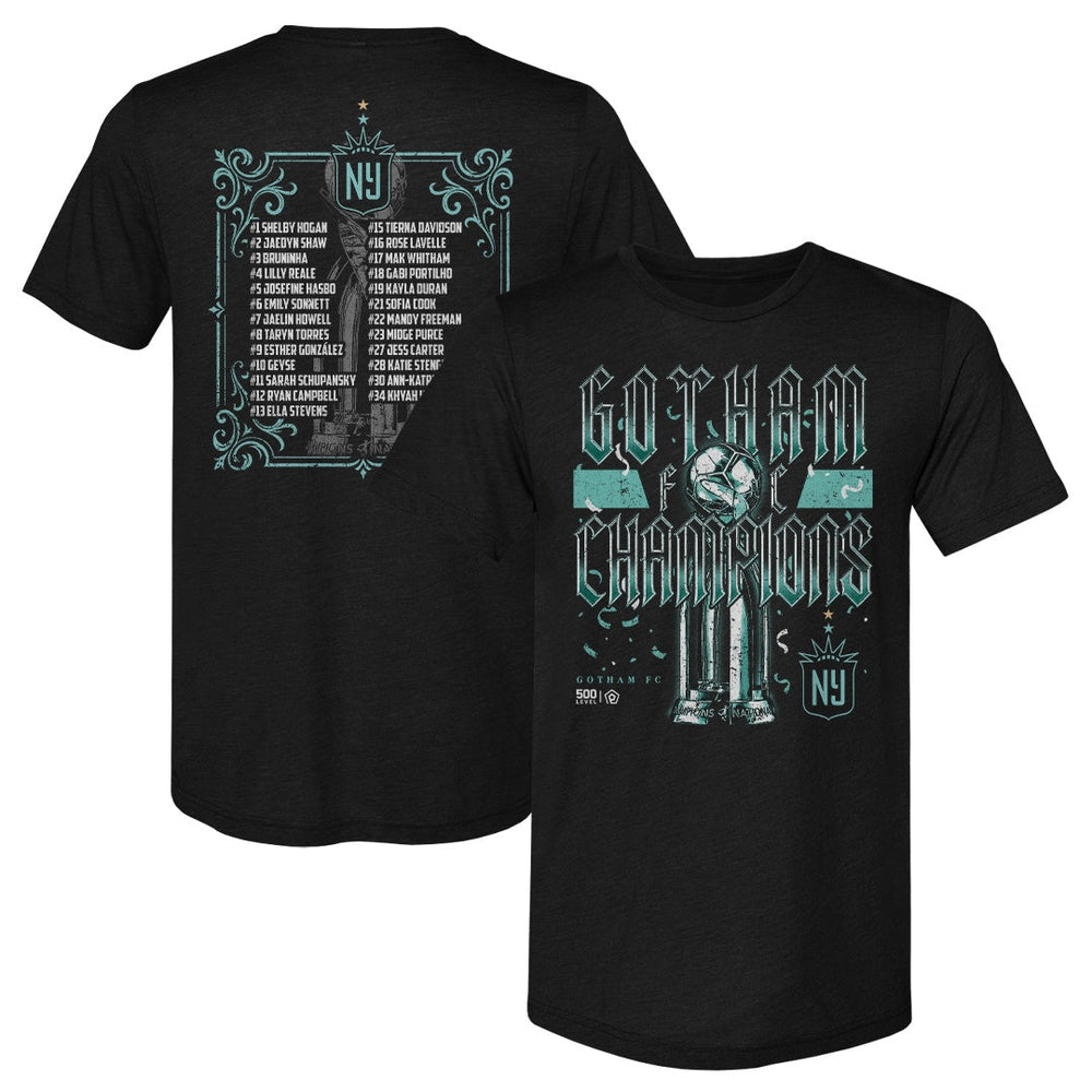 Gotham FC 2025 NWSL Champions Roster F&B WHT (ONLINE ORDER ONLY)