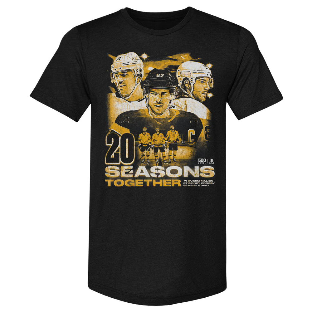 Sidney Crosby Kris Letang & Evgeni Malkin Pittsburgh 20 Seasons WHT (ONLINE ORDER ONLY)